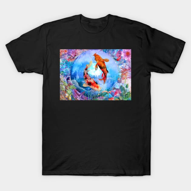 Summer Koi T-Shirt by Phatpuppy Art